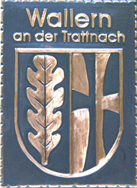                  
Kupferbild 
          
                 
Gemeindewappen Marktgmeinde            
 Wallern an der Trattnach Oberösterreich 
                            
 Bezirk            .
                                                           
                    jedes Bild ein "Unikat"
 Kupferrelief  Handarbeit