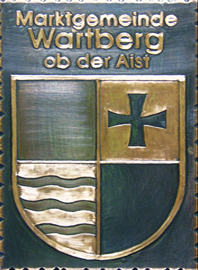                  
Kupferbild 
          
                 
Gemeindewappen Marktgmeinde            
 Wartberg ob der Aist Oberösterreich 
                            
 Bezirk            .
                                                           
                    jedes Bild ein "Unikat"
 Kupferrelief  Handarbeit