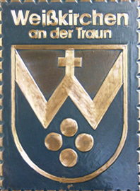                  
Kupferbild 
          
                 
Gemeindewappen Marktgmeinde            
 Weisskirchen an der Traun Oberösterreich 
                            
 Bezirk            .
                                                           
                    jedes Bild ein "Unikat"
 Kupferrelief  Handarbeit