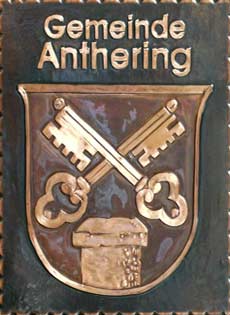 Kupferbild Wappen Anthering