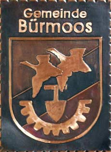 Kupferbild Wappen Bürmoos 