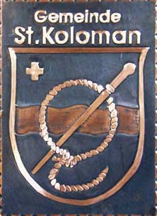 Kupferbild Wappen St-Koloman
