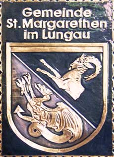 Kupferbild Wappen St-Margarethen