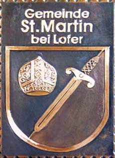 Kupferbild Wappen St-Martin-Lofer