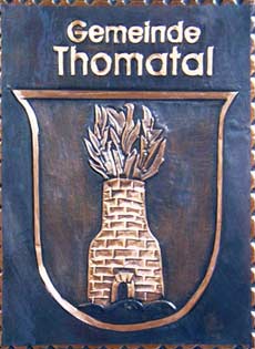 Kupferbild Wappen Thomatal