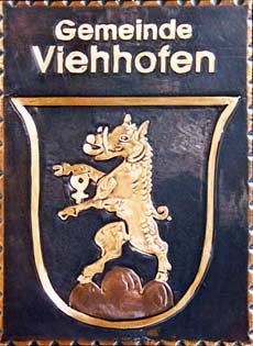 Kupferbild Wappen Viehofen