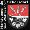    Wappen Gemeinde Sebersdorf  Marktgemeinde  Kurort Bad Waltersdorf  seit 2015 mit der Gemeinde Sebersdorf  zusammengeschlossen  Bezirk Hartberg-Fürstenfeld 