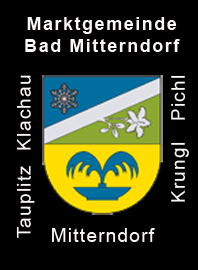                                                                  
Gemeindewappen                         Marktgemeinde  Bad Mitterndorf                                                                          
 Bezirk Liezen
 zusammengeschlossen 
Steiermark                                                                                      
               
                           
 Steiermark                                                                                jedes Bild ein "Unikat"
 Kupferrelief  Handarbeit