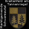 Wappen Breitenfeld am Tannenriegel Marktgemeinde Schwarzautal 