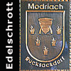   Wappen    der Gemeinde Modriach   --      
Marktgemeinde Edelschrott 
  mit 1. Jänner  2015 wurde die 
 Gemeinde Modriach eingemeindet  
 Bezirk Voitsberg  
 Steiermark 