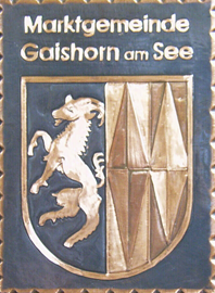                                                                  
Gemeindewappen                         Gemeinde  Gaishorn am See                                                                         
 Gemeindewappen Gemeinde  Gaishorn am See 

Gemeinde Treglwang  mit   Gaishorn am See 
Bezirk Liezen
 seit 2015  zur neuen 
Gaishorn am See  zusammengeschlossen,
zusammengeschlossen 
Steiermark                                                                                      
               
                           
 Steiermark                                                                                jedes Bild ein "Unikat"
 Kupferrelief  Handarbeit