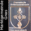 Gemeindewappen Gemeinde Unterauersbach                     
Baumgarten bei Gnas Aug-Radisch, Gnas, Grabersdorf, Maierdorf, Poppendorf, Raning, Trössing und Unterauersbach werden seit 2015 zur Marktgemeinde Gnas     
                               Bezirk Südoststeiermark 