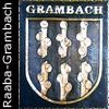 Gemeindewappen Gemeinde Grambach     Kupferbild   