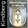  Gemeindewappen   Kupferbild
Allerheiligen im Mürztal 
 
 Im Jahre 1968 wurde die
Allerheiligen im Mürztal  und   Mürzhofen  wurden ab 1.  Jänner 2015 der Stadtgemeinde Kindberg eingemeindet.   