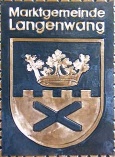 Kupferbild Wappen Langenwang