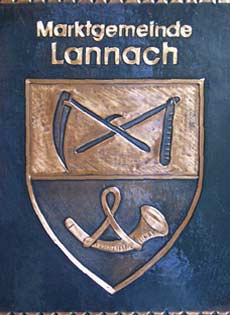 Kupferbild Wappen Lannach