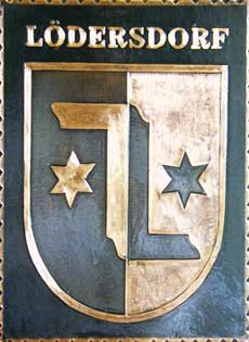 Kupferbild Wappen Loedersdorf