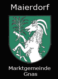                                                            
Gemeindewappen                
 Gemeinde  Maierdorf                                                                     
 
                               Bezirk Südoststeiermark              
 Steiermark                                                                       jedes Bild ein "Unikat"
 Kupferrelief  Handarbeit