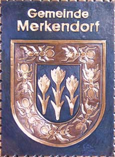 Kupferbild Wappen Merkendorf