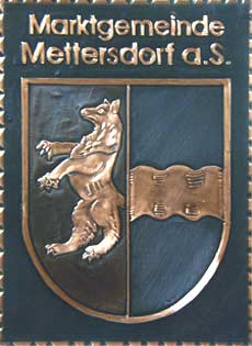 Kupferbild Wappen Mettersdorf