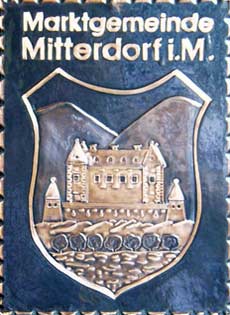 Kupferbild Wappen Mitterdorf