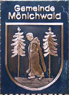 Kupferbild Wappen Mnichwald