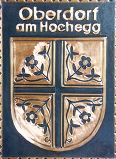 Kupferbild Wappen Oberdorf
