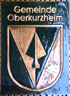 Kupferbild Wappen Oberkurzheim