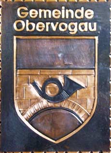 Kupferbild Wappen Obervoggau