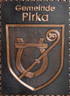 Kupferbild Wappen Pirka