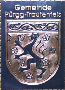 Kupferbild Wappen Prgg-Trautenburg