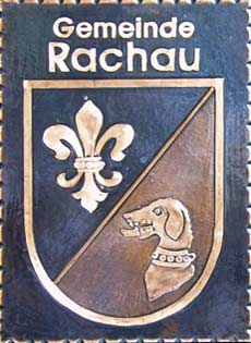 Kupferbild Wappen Rachau