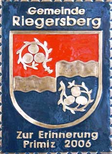Kupferbild Wappen Riegersburg