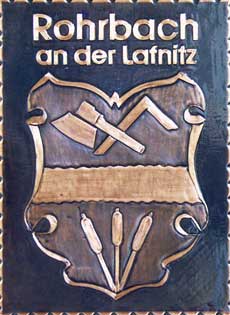 Kupferbild Wappen Rohrbach-Lafnitz