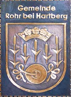 Kupferbild Wappen Rohr-b-Hart