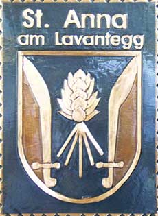 Kupferbild Wappen St-Anna