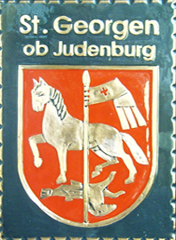                                                                    Gemeindewappen                      Gemeinde 
Sankt Georgen ob Judenburg  
                                  Bezirk Murtal                                                                                 jedes Bild ein "Unikat"
 Kupferrelief  Handarbeit