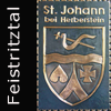 Wappen Gemeinde   St Johann bei Herberstein  in die Gemeinde Feistritztal eingemeindet 
  Bezirk Hartberg - Fürstenfeld  Steiermark 