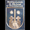 Wappen Gemeindewappen in Kupfer      Bezirk Leoben   