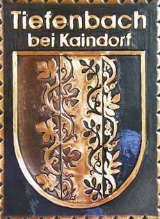 Kupferbild Wappen Tiefenbach