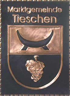 Kupferbild Wappen Tieschen