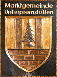                                                       
Gemeindewappen             
Marktgemeinde  Premstätten                              
                                                                                        
                    
  Bezirk  Graz Umgebung                     
 Steiermark                                                                                       jedes Bild ein "Unikat"
 Kupferrelief  Handarbeit
