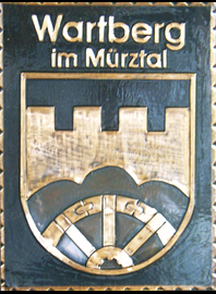                                                                    
Gemeindewappen                      
Gemeinde Wartberg                       
 Bezirk Bruck-Mürzzuschlag  
                                   
 Steiermark                                                                               jedes Bild ein "Unikat"
 Kupferrelief  Handarbeit