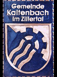                                                                    Gemeindewappen                           
 Gemeinde  Kaltenbach Tirol 
                       
  Bezirk Schwaz 
                                                                                   
  jedes Bild ein "Unikat"             
 Kupferrelief  Handarbeit