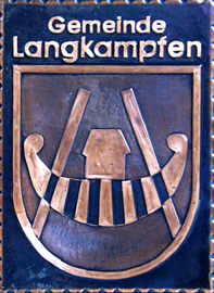                                                                    Gemeindewappen                           
 Gemeinde  Langkampfen Tirol                        Bezirk Kufstein 
                                                                                   
  jedes Bild ein "Unikat"             
 Kupferrelief  Handarbeit
