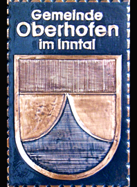                                                                    Gemeindewappen 
                         
 Gemeinde  Oberhofen im  Inntal                     Bezirk Innsbruck Land                         Tirol                                                                                                                        jedes Bild ein "Unikat"
 Kupferrelief  Handarbeit