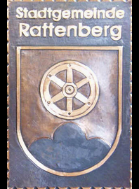                                                                    
Gemeindewappen                                  Gemeinde Rattenberg       
                    
 Bezirk Kufstein Tirol
                                                              
                                                                   jedes Bild ein "Unikat"
 Kupferrelief  Handarbeit