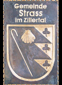                                                                    
Gemeindewappen                            Gemeinde Strass im Zillertal                 
        
 Bezirk Schwaz  Tirol                                                    
                                                                   jedes Bild ein "Unikat"
 Kupferrelief  Handarbeit