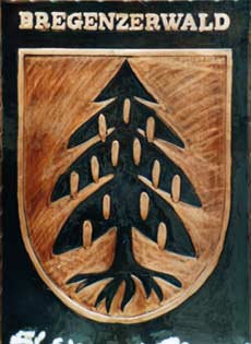 Kupferbild Wappen Bregenzerwald