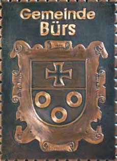 Kupferbild Wappen Bürs